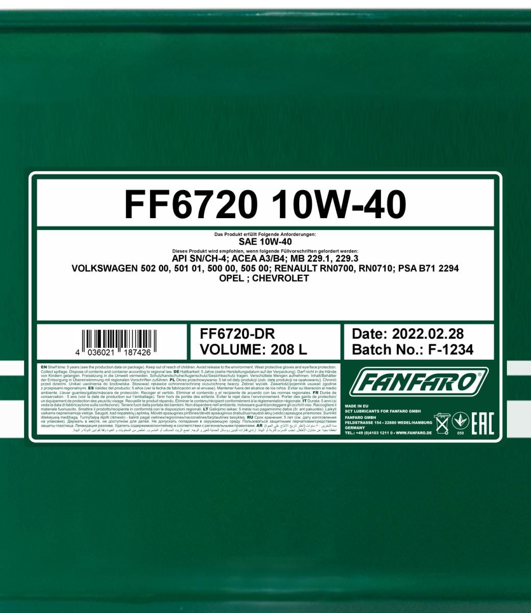 Motorový olej SCT - MANNOL OPEL10W40208L