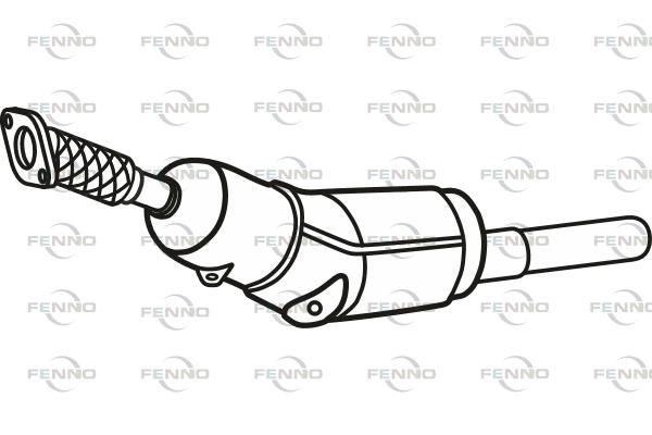 Filtr sadzy / filtr cząstek stałych, układ wydechowy FENNO P9832DPF