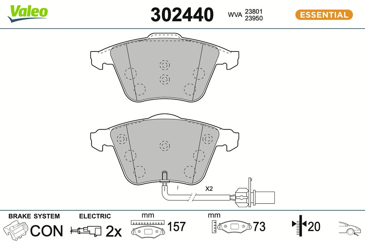 Комплект тормозных колодок, дисковый тормоз