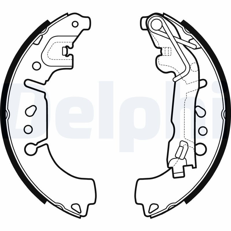 Sada brzdových čelistí DELPHI LS2135