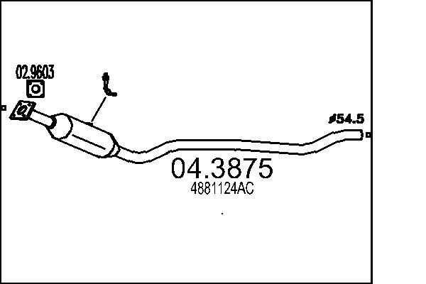 Katalizator MTS 4881124AC