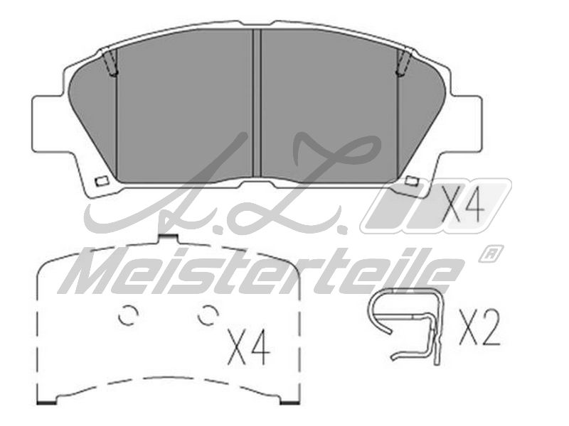 V70-0052 KIT DE PLAQUETTES DE FREIN