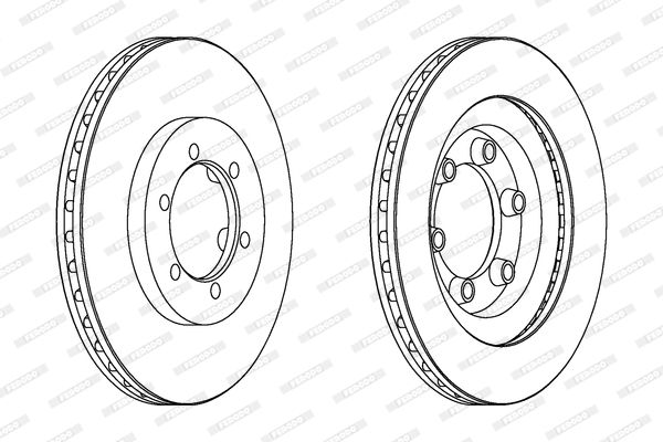 Tarcza hamulcowa FERODO DDF1346