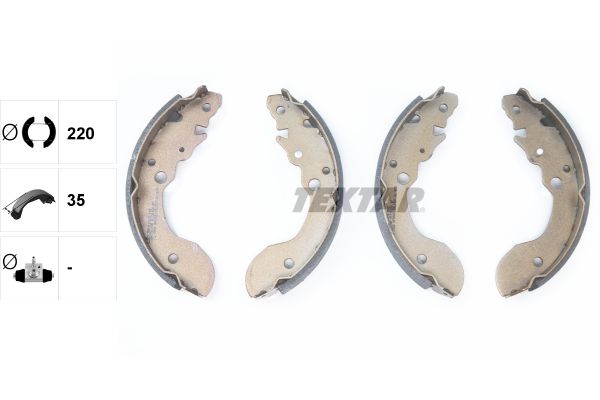 Set saboti frana TEXTAR 91051200