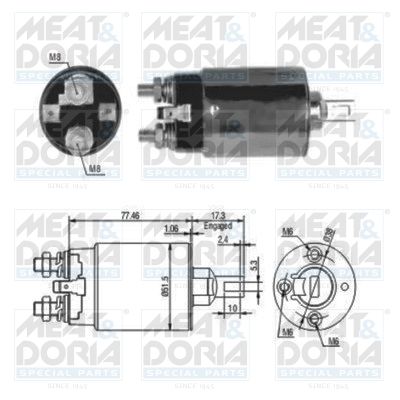 Włącznik elektromagnetyczny, rozrusznik MEAT & DORIA 46057