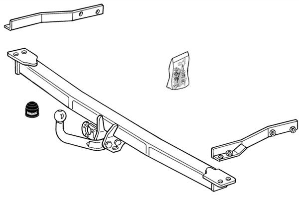 Zestaw zaczepu przyczepy BRINK 229400