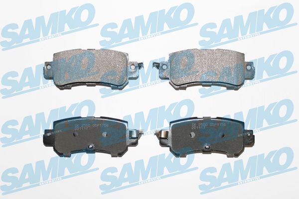 Levně Sada brzdových destiček, kotoučová brzda SAMKO 5SP1756