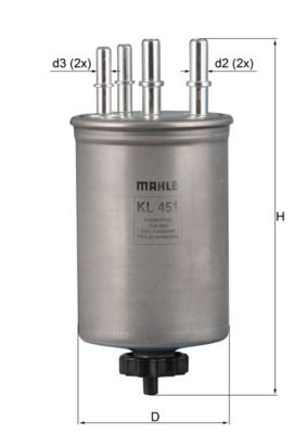 Palivový filtr MAHLE KL 451
