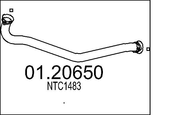 Rura wydechowa MTS 01.20650