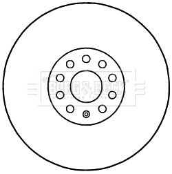 Tarcza hamulcowa BORG & BECK BBD5963S