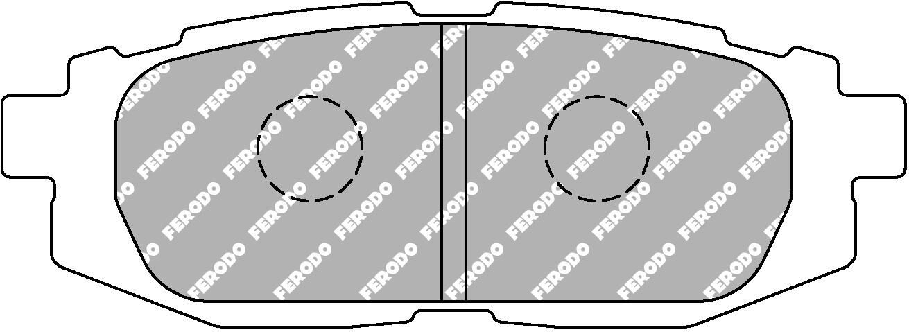 set placute frana,frana disc FERODO FCP4187W