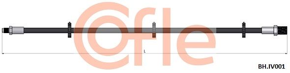 Przewód hamulcowy elastyczny COFLE 92.BH.IV001