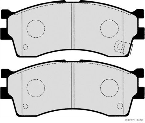 Levně Sada brzdových destiček, kotoučová brzda HERTH+BUSS JAKOPARTS J3600308