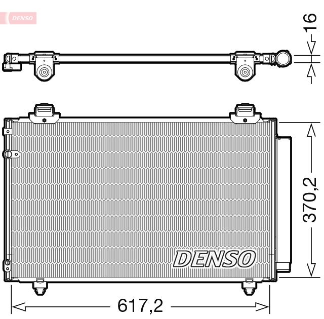 Kondenzátor, klimatizace DENSO DCN50112