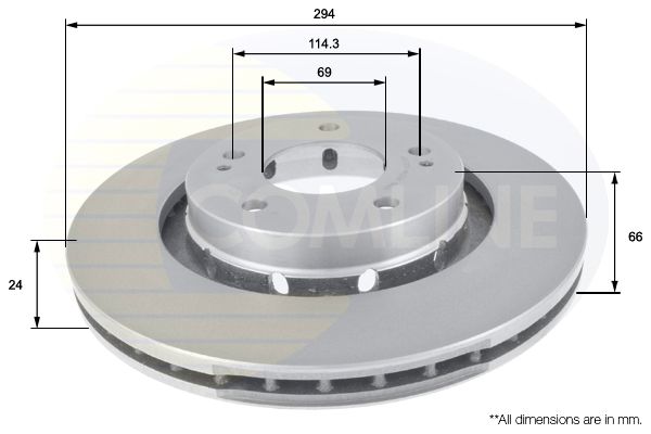 Tarcza hamulcowa COMLINE ADC0370V