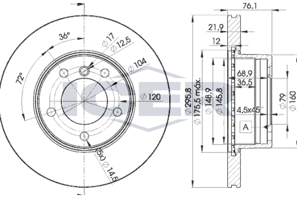 Tarcza hamulcowa ICER 78BD4839-1