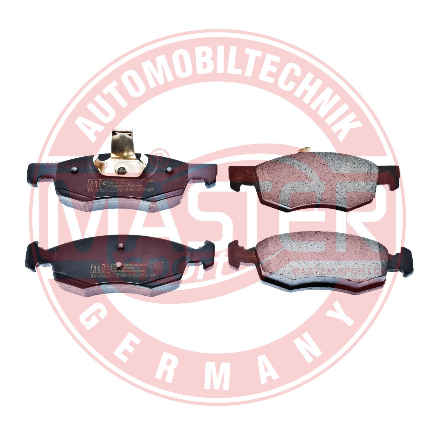 Zestaw klocków hamulcowych, hamulce tarczowe MASTER-SPORT GERMANY 13046072702N-SET-MS