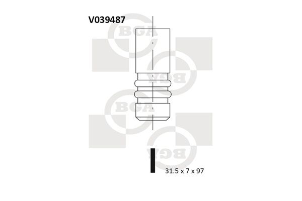 Výfukový ventil BGA V039487
