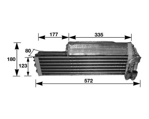 Parownik, klimatyzacja MAHLE AE 37 000S