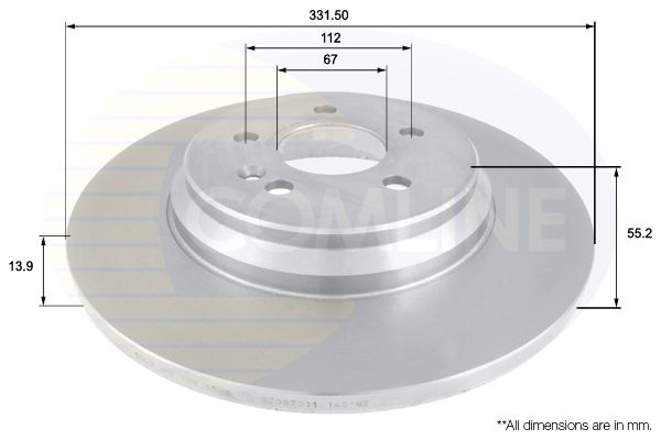 Tarcza hamulcowa COMLINE ADC1634
