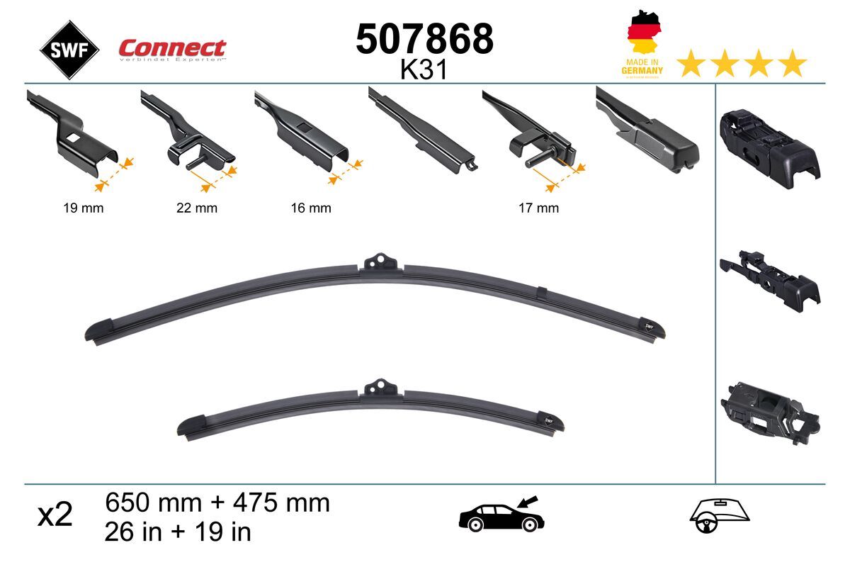 Pióro wycieraczki SWF 507868