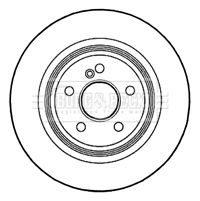 Tarcza hamulcowa BORG & BECK BBD5143