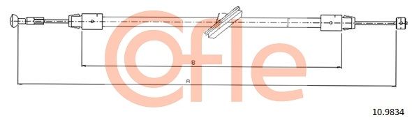Cięgło, hamulec postojowy COFLE 10.9834