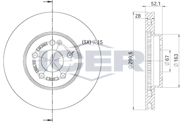 Tarcza hamulcowa ICER 78BD0408-2