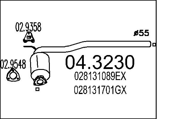 Katalizator MTS 028131089EX