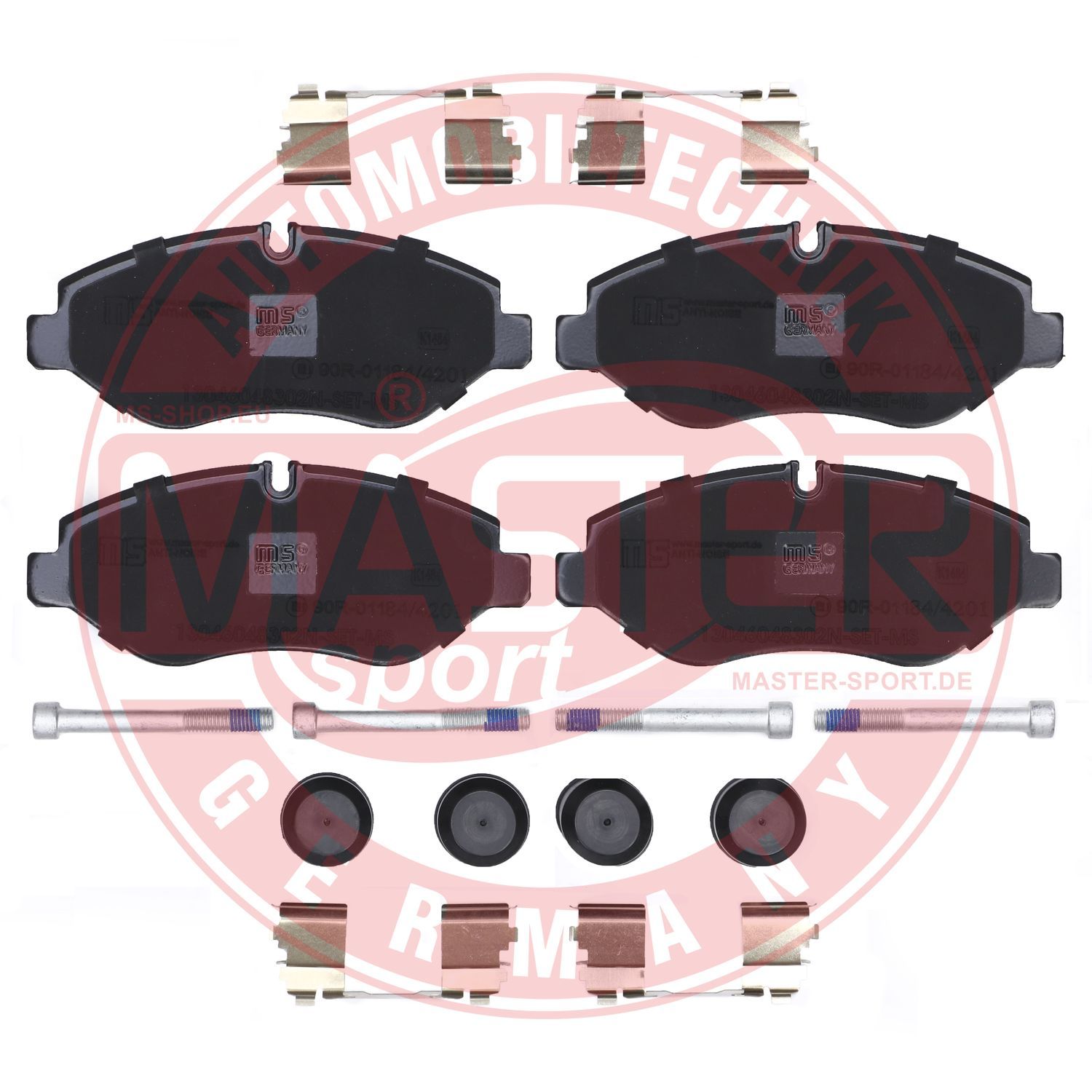 Zestaw klocków hamulcowych, hamulce tarczowe MASTER-SPORT GERMANY 13046048302N-SET-MS