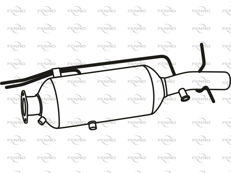 Filtr sadzy / filtr cząstek stałych, układ wydechowy FENNO P8949DPF