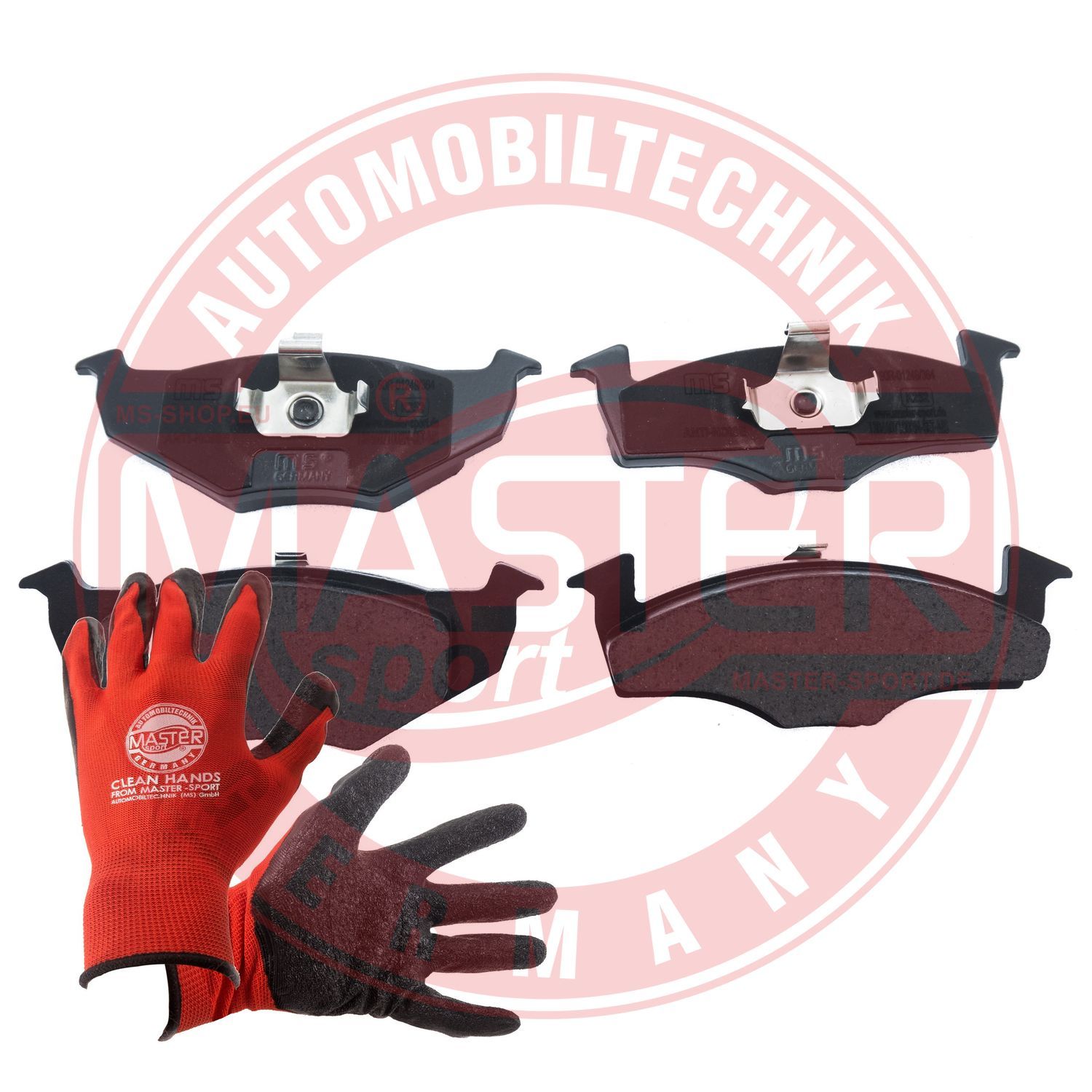 Zestaw klocków hamulcowych, hamulce tarczowe MASTER-SPORT GERMANY 13046071002N-SET-MSP