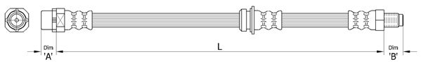 Furtun frana METZGER 4110479