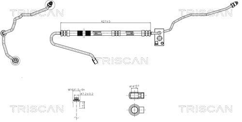 Wąż hydrauliczny, system kierowania TRISCAN 851629028