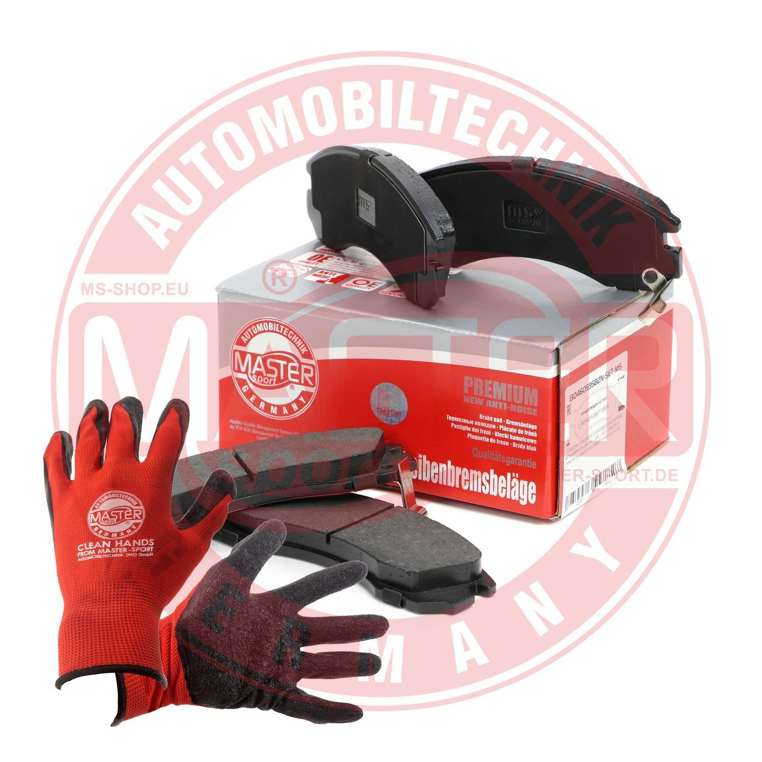 Zestaw klocków hamulcowych, hamulce tarczowe MASTER-SPORT GERMANY 13046059582N-SET-MSP