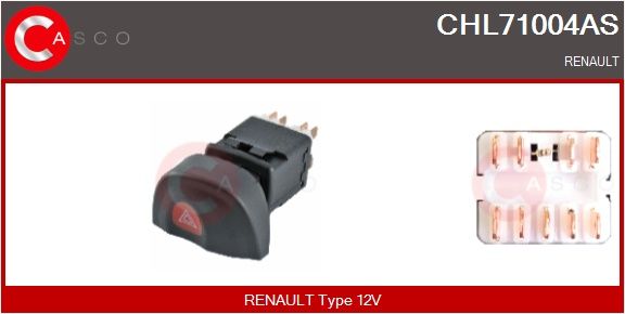 Levně Vypínač výstražných blikačů CASCO CHL71004AS