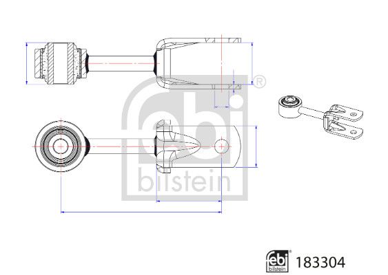 Drążek / wspornik, stabilizator FEBI BILSTEIN 183304