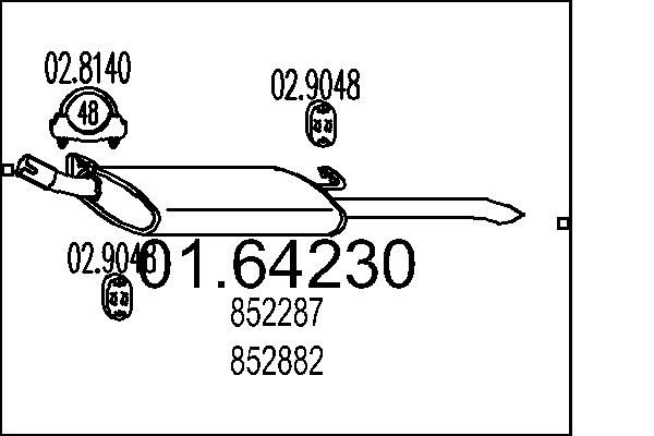 Toba esapament finala MTS 01.64230