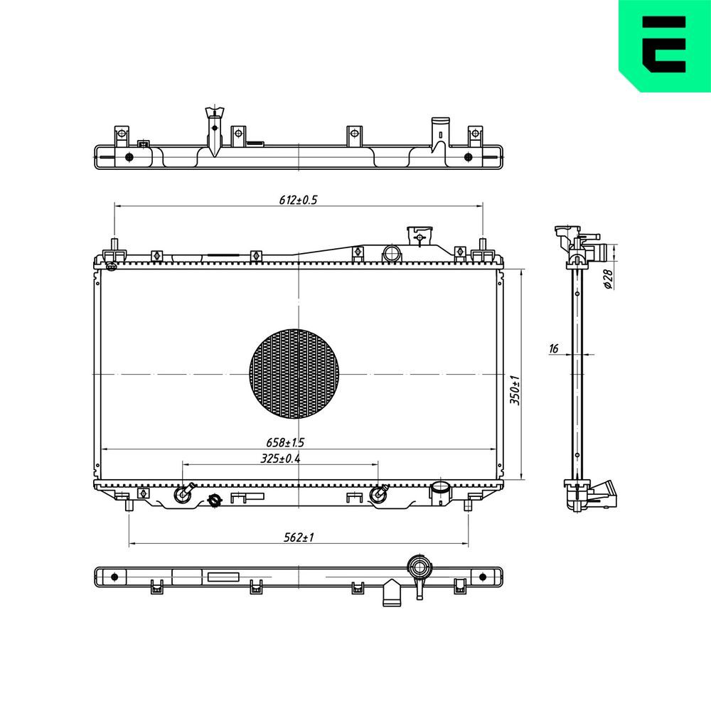 Radiator, racire motor ERA 673312