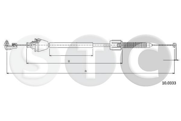 Linka gazu STC T483190