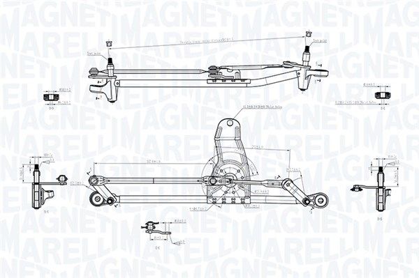 Napęd wycieraczek MAGNETI MARELLI 085570729010