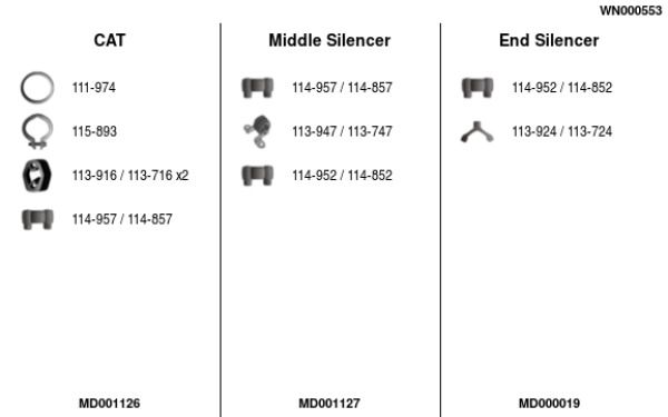 Układ wydechowy FA1 WN000553