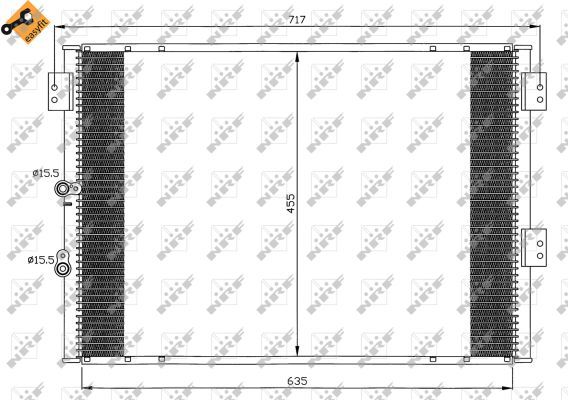 Condensor, airconditioning NRF 35461