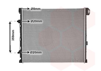 Chłodnica, układ chłodzenia silnika VAN WEZEL 58012731