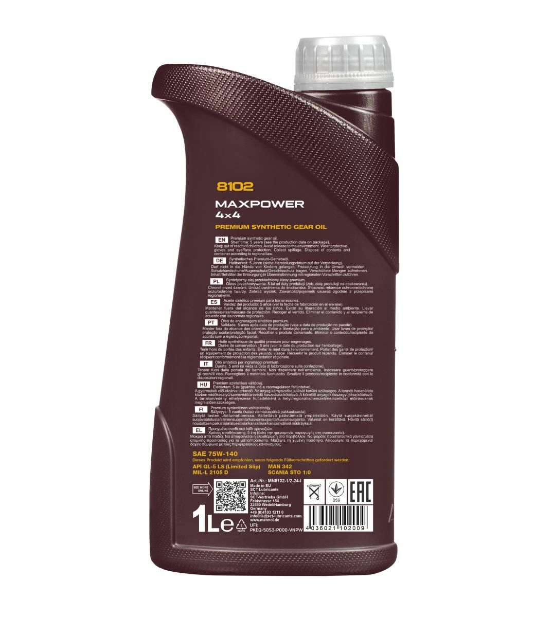 Levně Převodový olej MN8102-1 MANNOL 75W-140, 1L