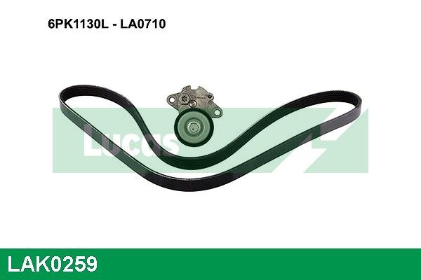 Zestaw paska klinowego wielorowkowego LUCAS LAK0259