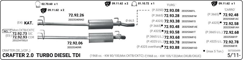 Układ wydechowy IMASAF 587000499