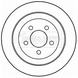 Tarcza hamulcowa BORG & BECK BBD4735