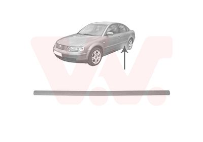 Levně Ozdobná / ochranná lišta, dveře VAN WEZEL 5836405
