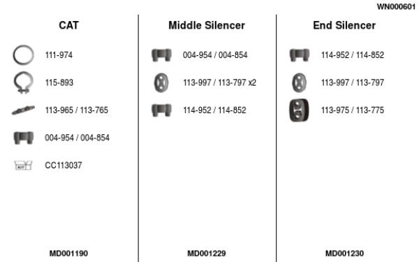 Układ wydechowy FA1 WN000601